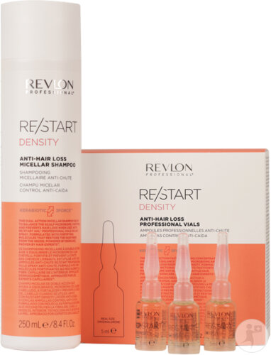 Restaxil Revlon Professional Pack Re/Start Density Micellar Anti-Hair Loss Shampoo 250ml & 12 Ampoules 5ml