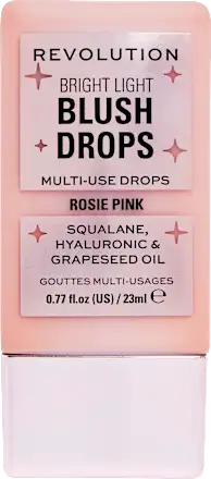 Revolution Blush Drops Bright Light Rosie Pink, 23 ml