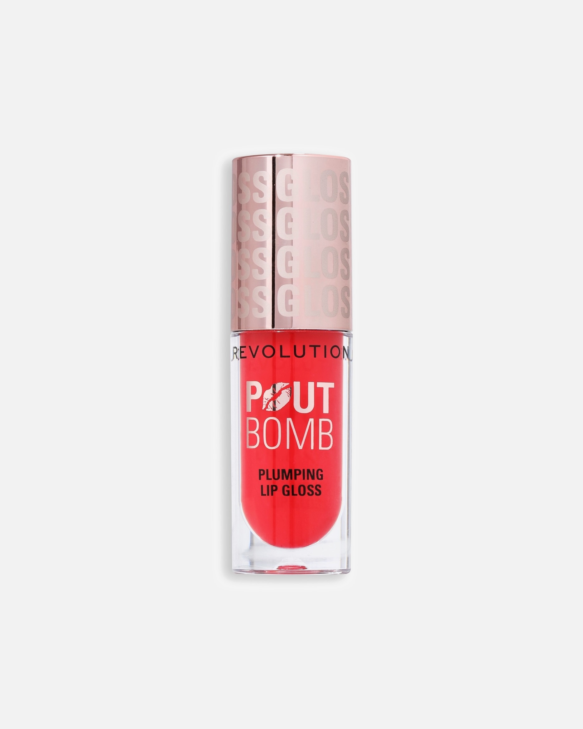 REVOLUTION Lip Gloss Pout Bomb Plumping Gloss Cherry Sheer Red