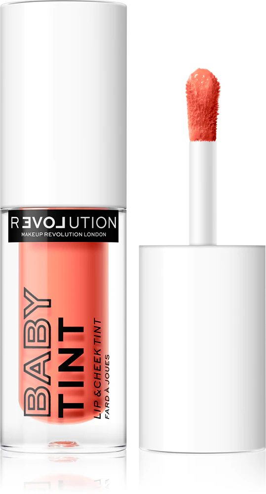 Revolution Relove Baby Tint liquid blush and lip gloss Farbton Coral 1.4 ml