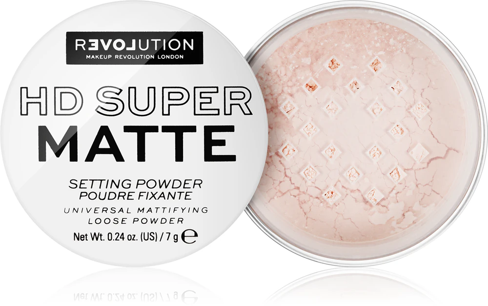Revolution Relove HD Super Matte transparent setting powder with matte effect Farbton Transparent 7 g