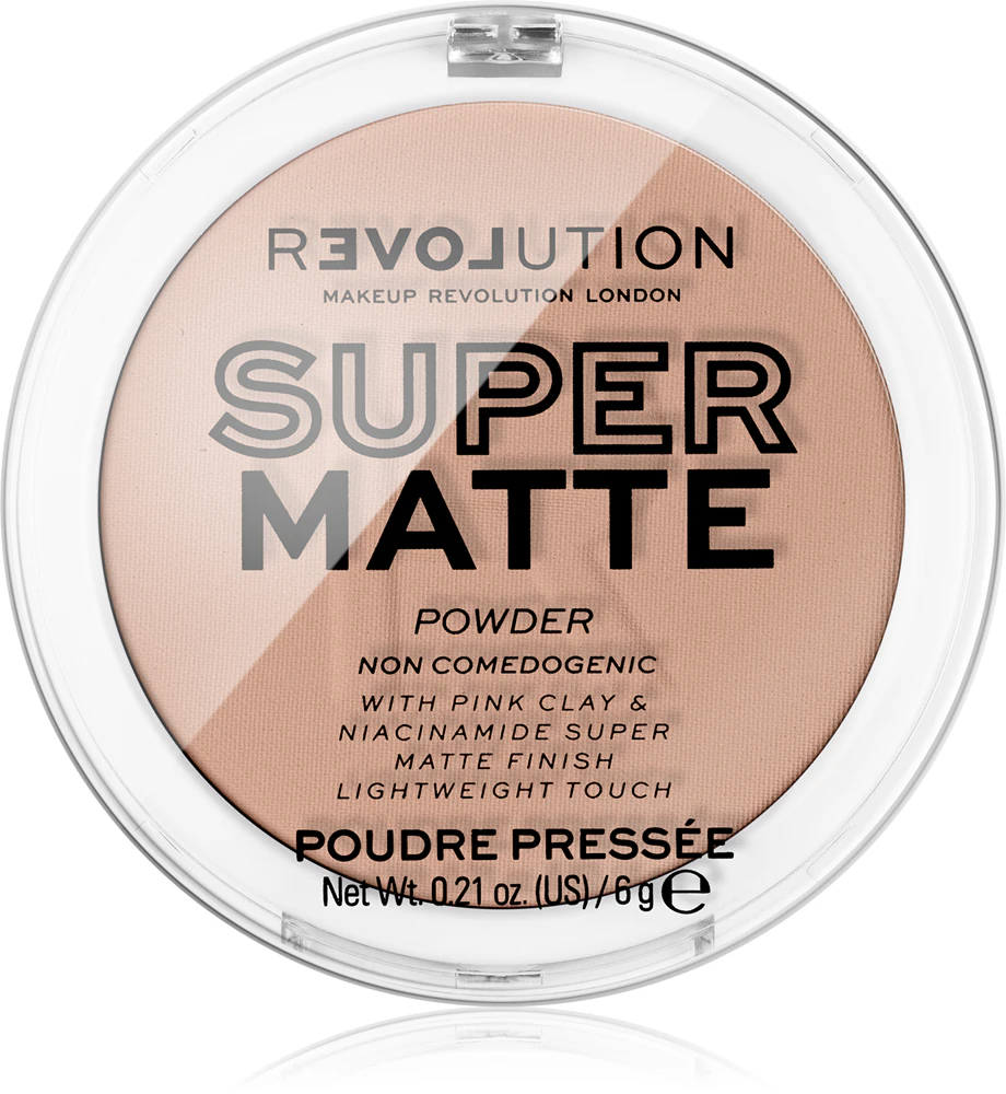 Revolution Relove Super Matte Powder mattifying powder Farbton Beige 6 g