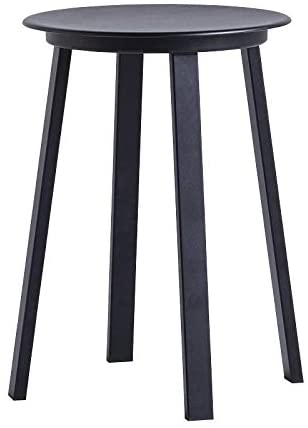 HAY Revolver Stool, Black Powder Coated Height 48.5 Cm Diameter 34 Cm