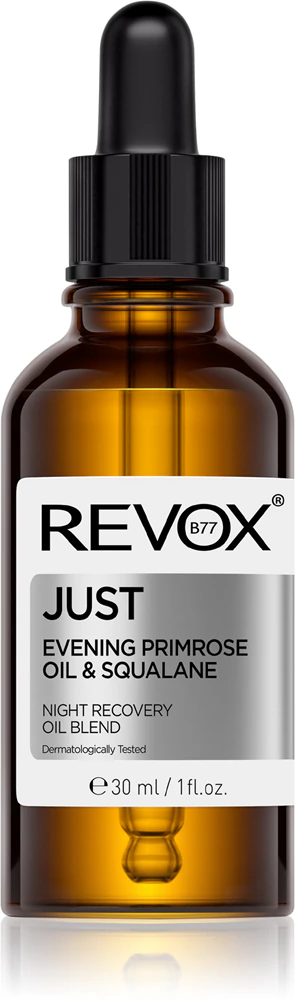 Revox B77 JUST Evening Primrose Oil & Squalane regenerating night oil regenerates the skin barrier