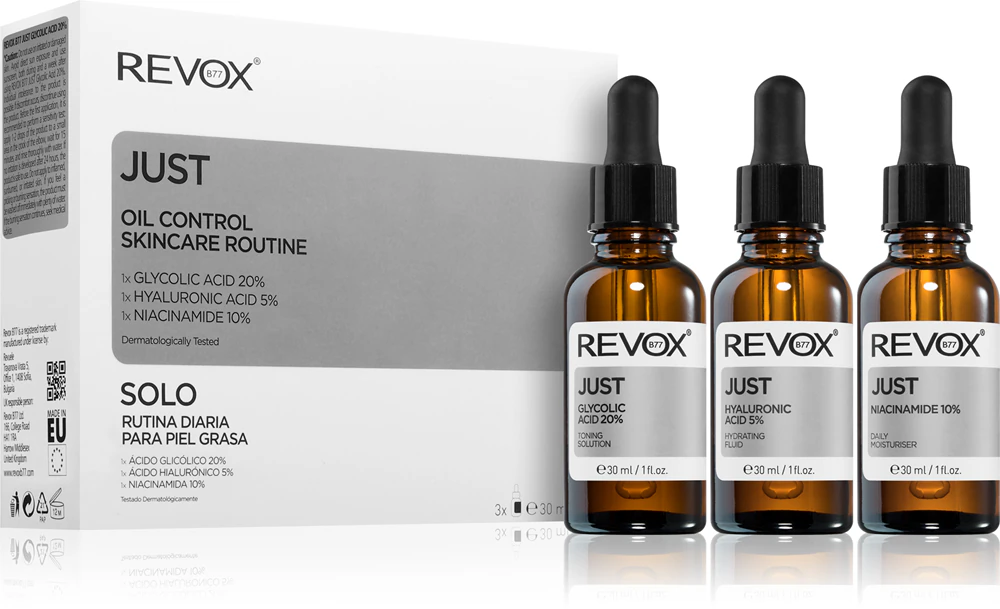 Revox B77 JUST Oil Control Skincare Routine Set for oily skin