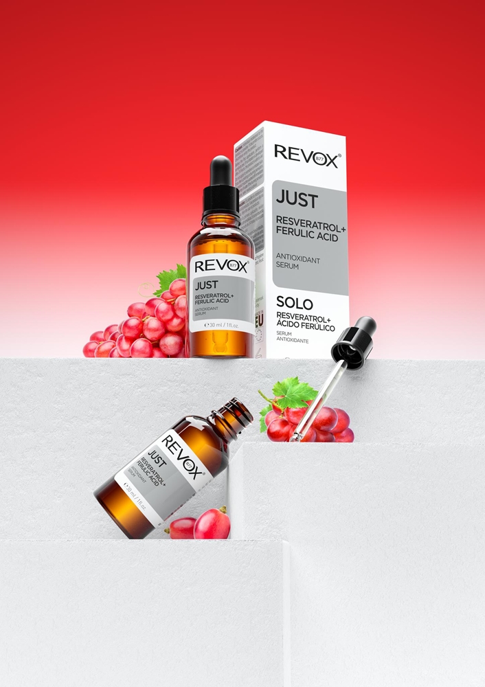 Revox B77 JUST Resveratrol + Ferulic Acid Antioxidant Serum for Face and Neck