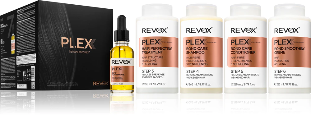 Revox B77 Plex Hair Rebuilding System Set for Salon & Home Set for damaged and colored hair