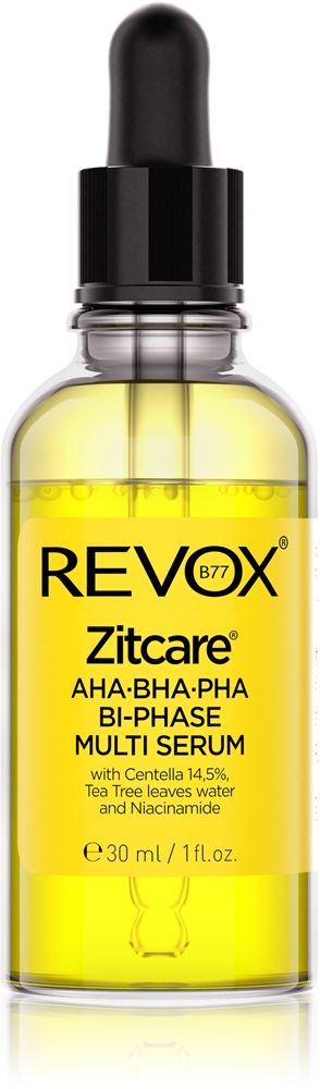 Revox B77 Zitcare AHA BHA PHA Bi-Phase Multi Serum Two-phase serum to smooth and mattify the skin