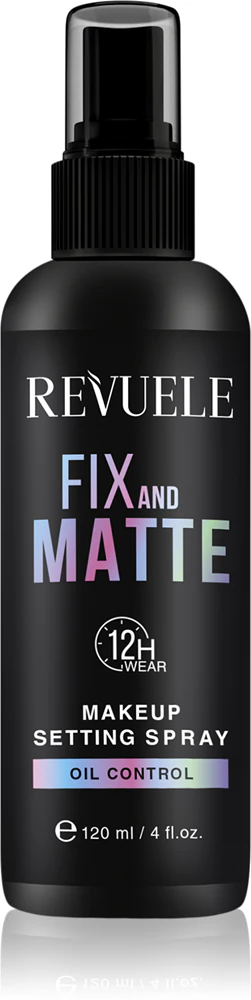Revuele Makeup Setting Spray Fix And Matte mattifying fixing spray for make-up