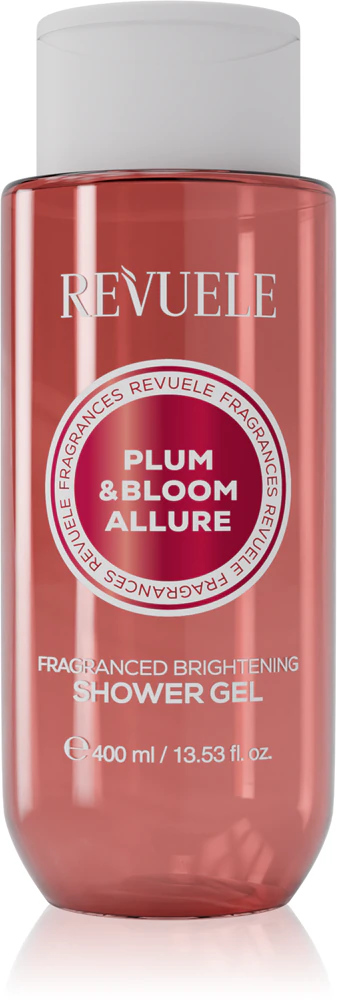 Revuele Plum & Bloom Allure Fragranced Brightening Shower Gel: Perfumed shower gel with brightening effect, 400 ml