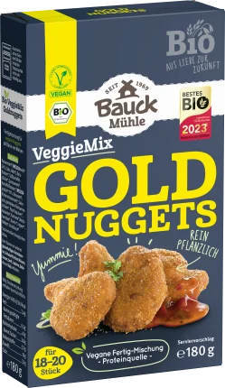 Bauckhof Finished mix, veggiemix gold nuggets, 180 g
