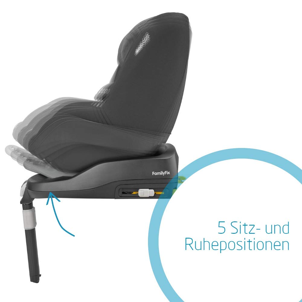 Maxi-Cosi Pearl child seat with 5 sitting and reclining positions - Group 1 car seat (9-18 kg) - Usable from 6 months to approx. 4 years.