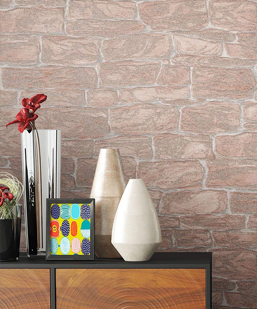Newroom Design Newroom Wallpaper Beige Wallpaper Natural Stone Fun Modern & Elegant 3D Loo