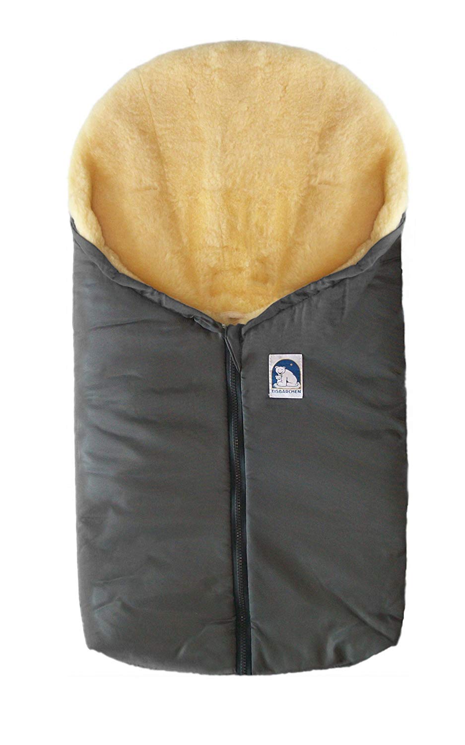 Heitmann Small Sheepskin Foot Muff grey