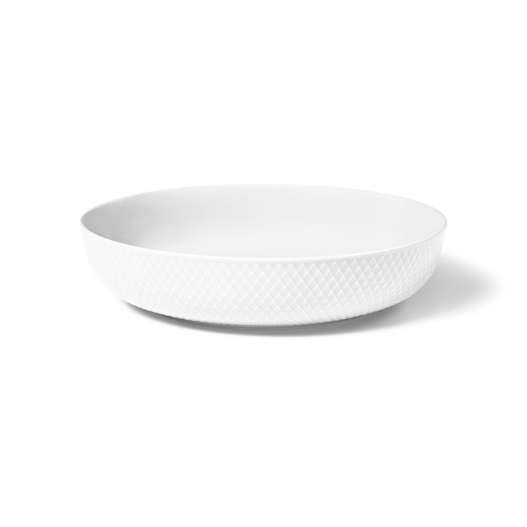 Lyngby Porcelain Rhombe serving bowl Ø28 cm