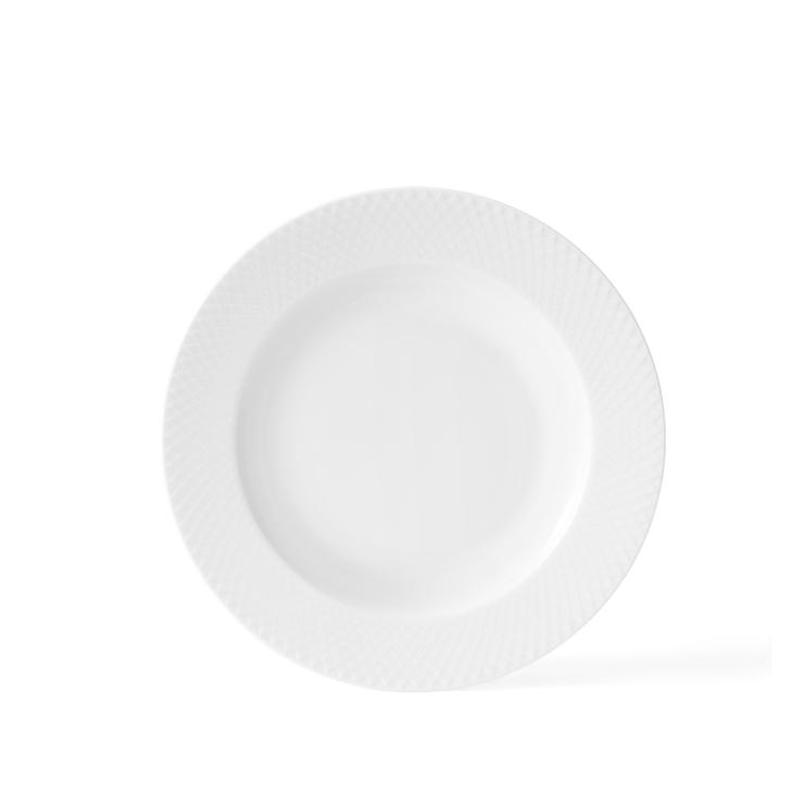 lyngby-porcelan Rhombe Deep Dish White