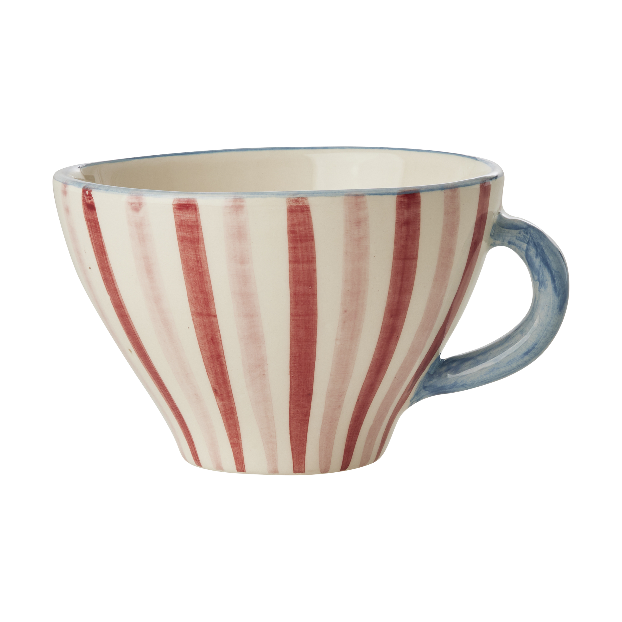 Rice ceramic teacup, Pink Red