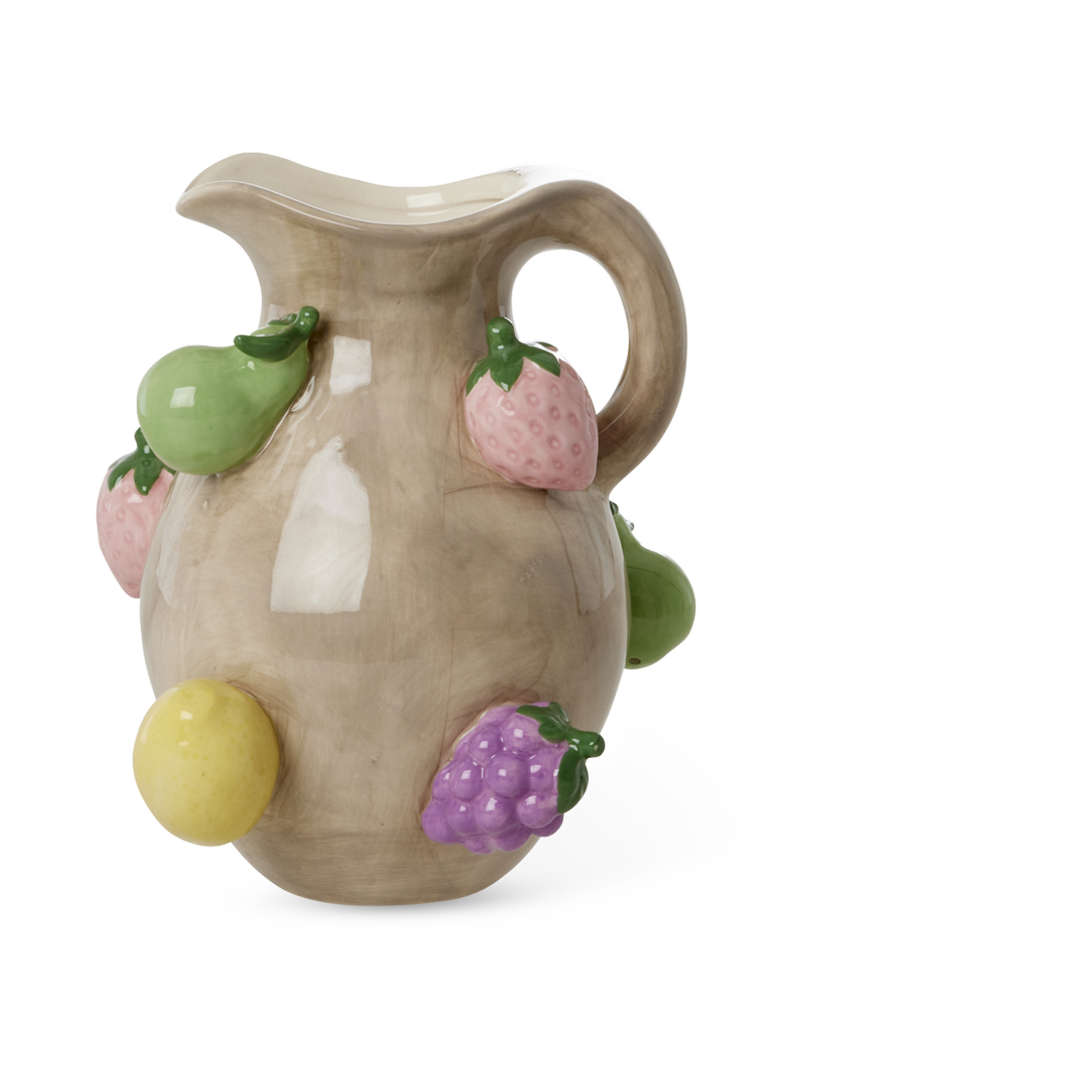 Rice ceramic vase 25 cm, Brown