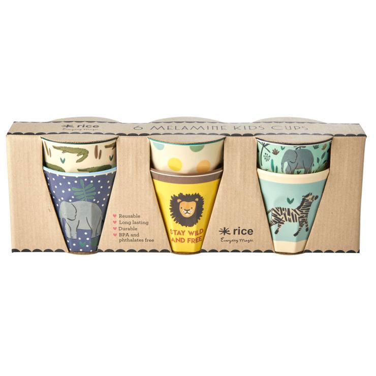 Rice Kinderbecher Jungle Animals 6-Pack