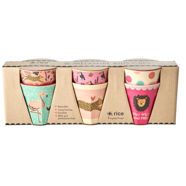 Rice Kinderbecher Jungle Animals 6-Pack