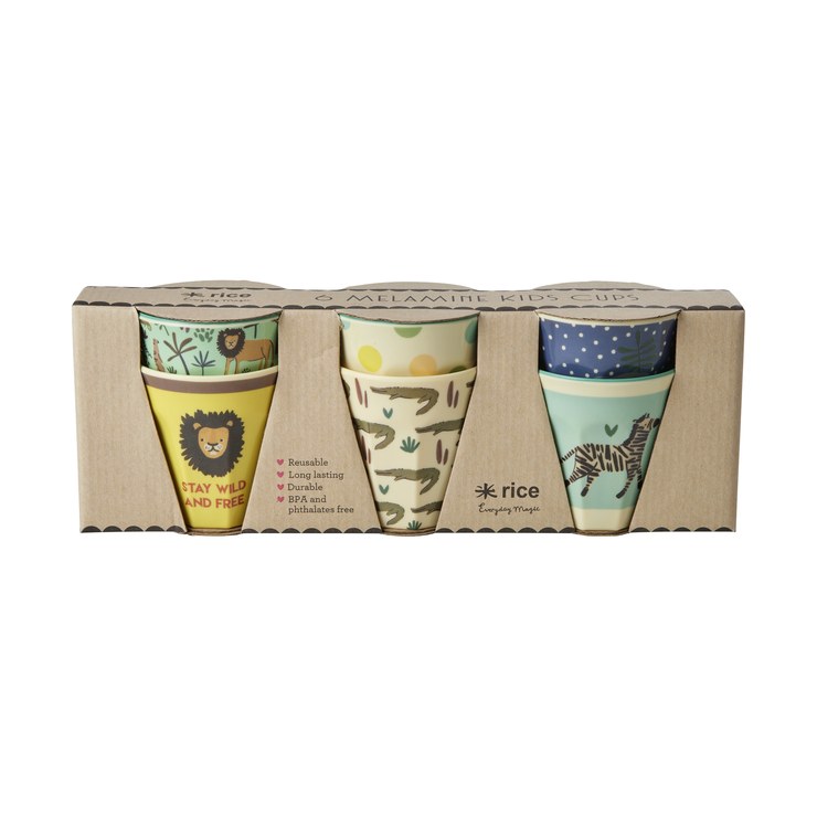 Rice children's cups small, pack of 6