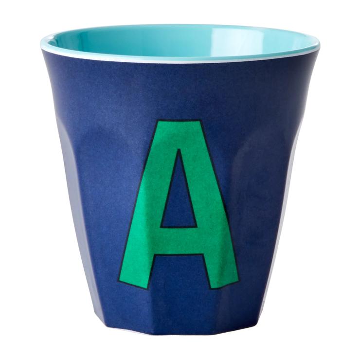 Rice melamine cup medium letter A 30 cl