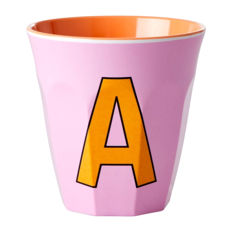 Rice melamine cup medium letter A 30 cl