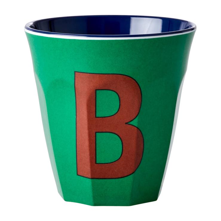 Rice melamine cup medium letter B 30 cl