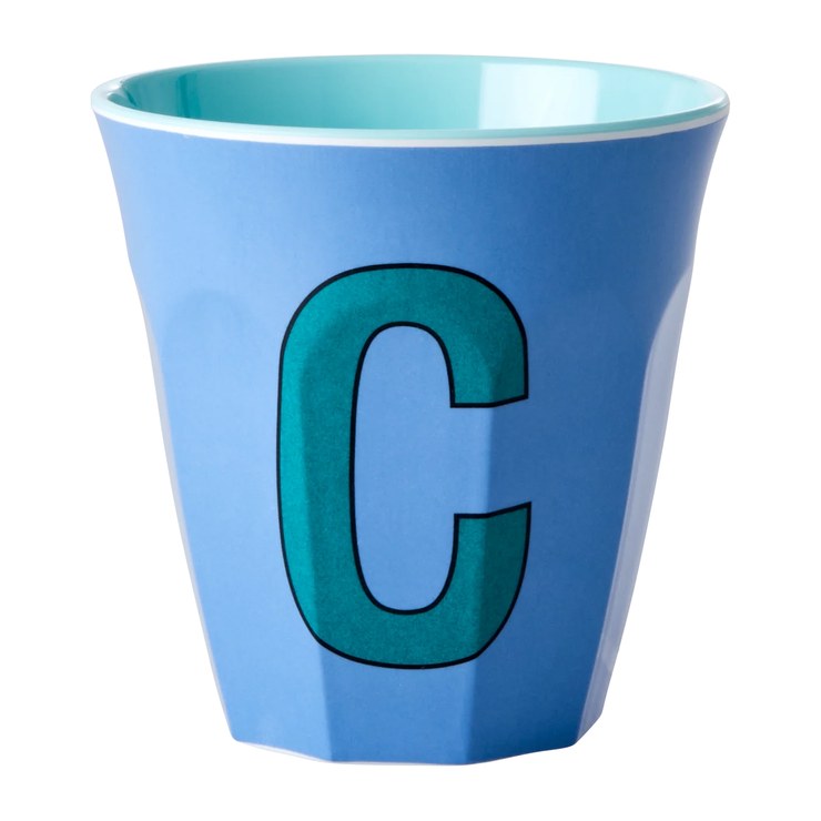 Rice melamine cup medium letter C 30 cl
