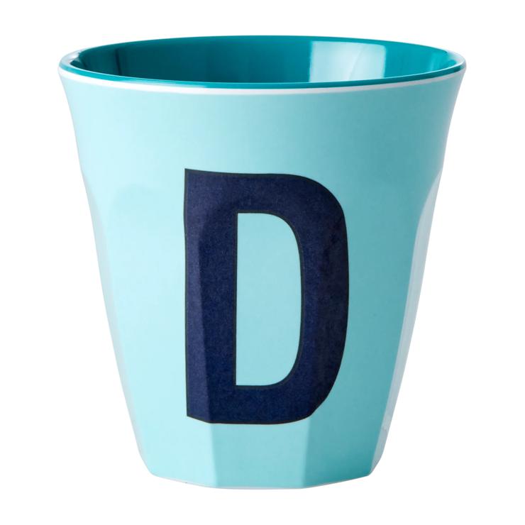 Rice melamine cup medium letter D 30 cl