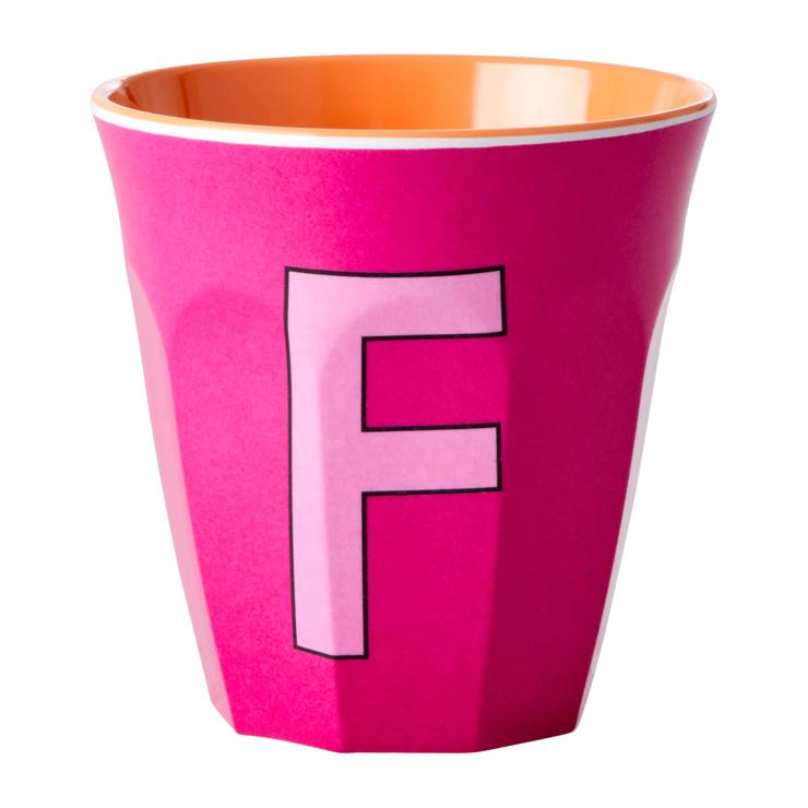 Rice melamine cup medium letter F 30 cl