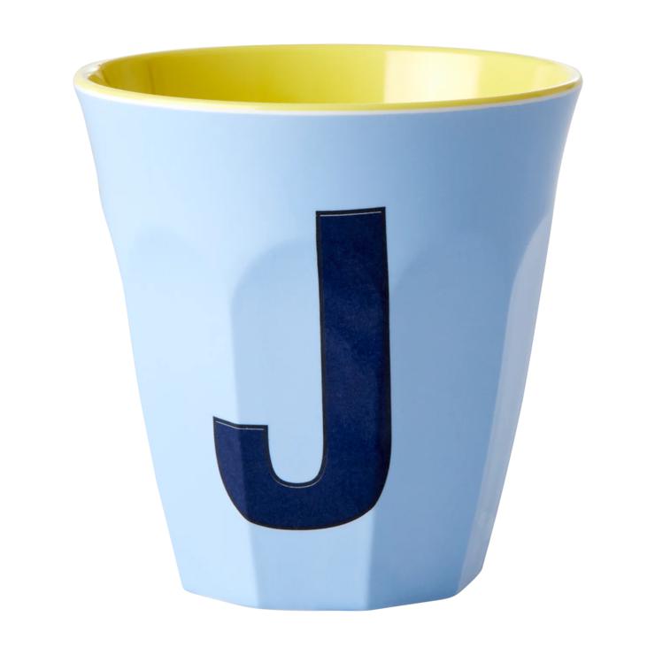 Rice melamine cup medium letter J 30 cl