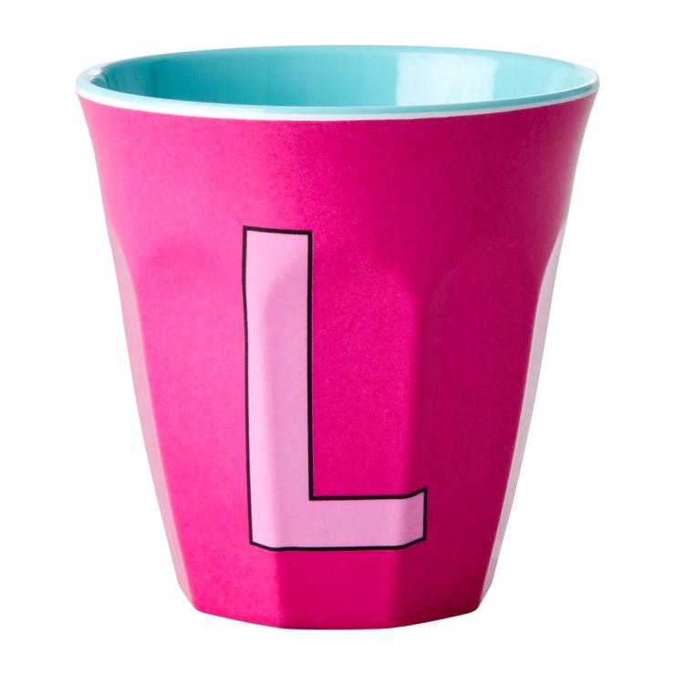 Rice melamine cup medium letter L 30 cl