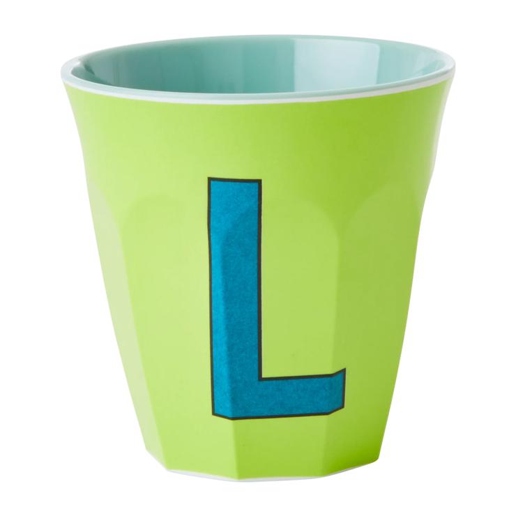 Rice melamine cup medium letter L 30 cl