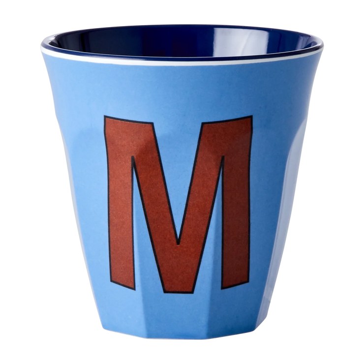 Rice melamine cup medium letter M 30 cl
