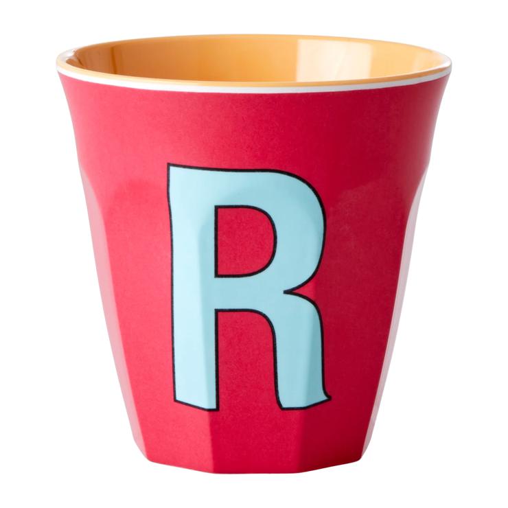 Rice melamine cup medium letter R 30 cl