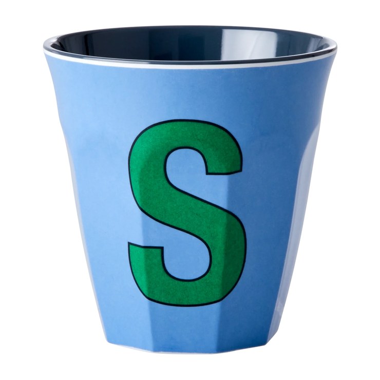 Rice melamine cup medium letter S 30 cl