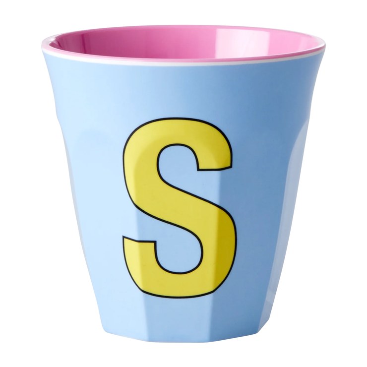 Rice melamine cup medium letter S 30 cl