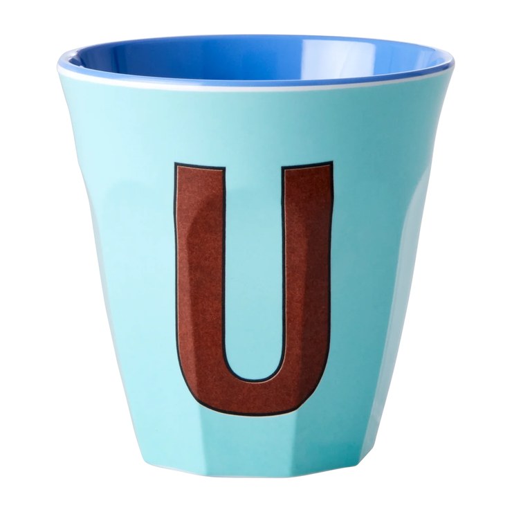 Rice melamine cup medium letter U 30 cl
