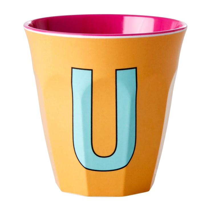 Rice melamine cup medium letter U 30 cl