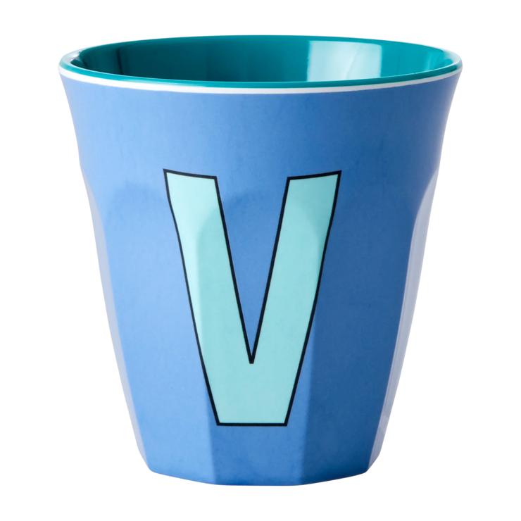 Rice melamine cup medium letter V 30 cl