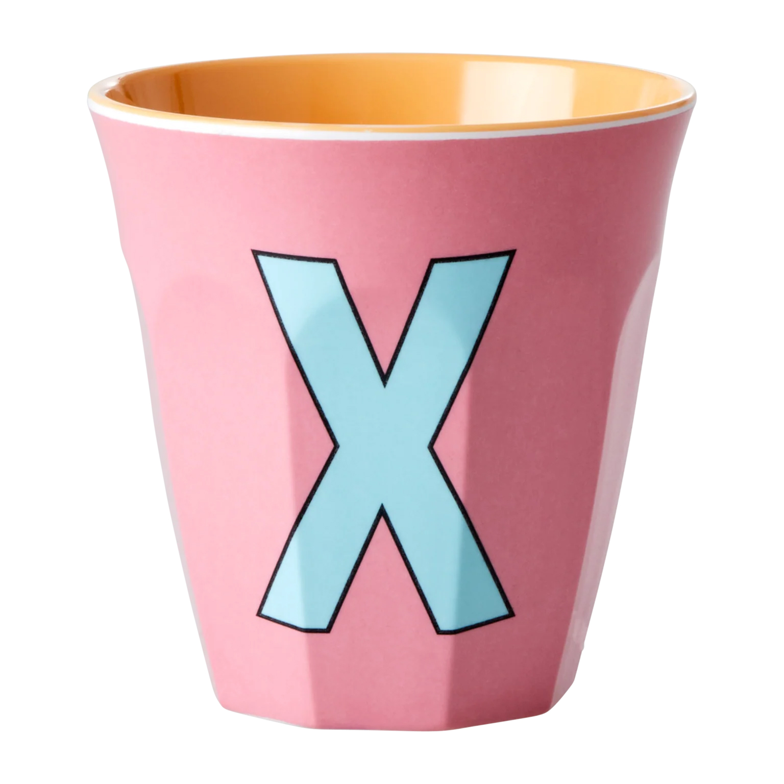 Rice melamine cup, medium, letter X, 30 cl