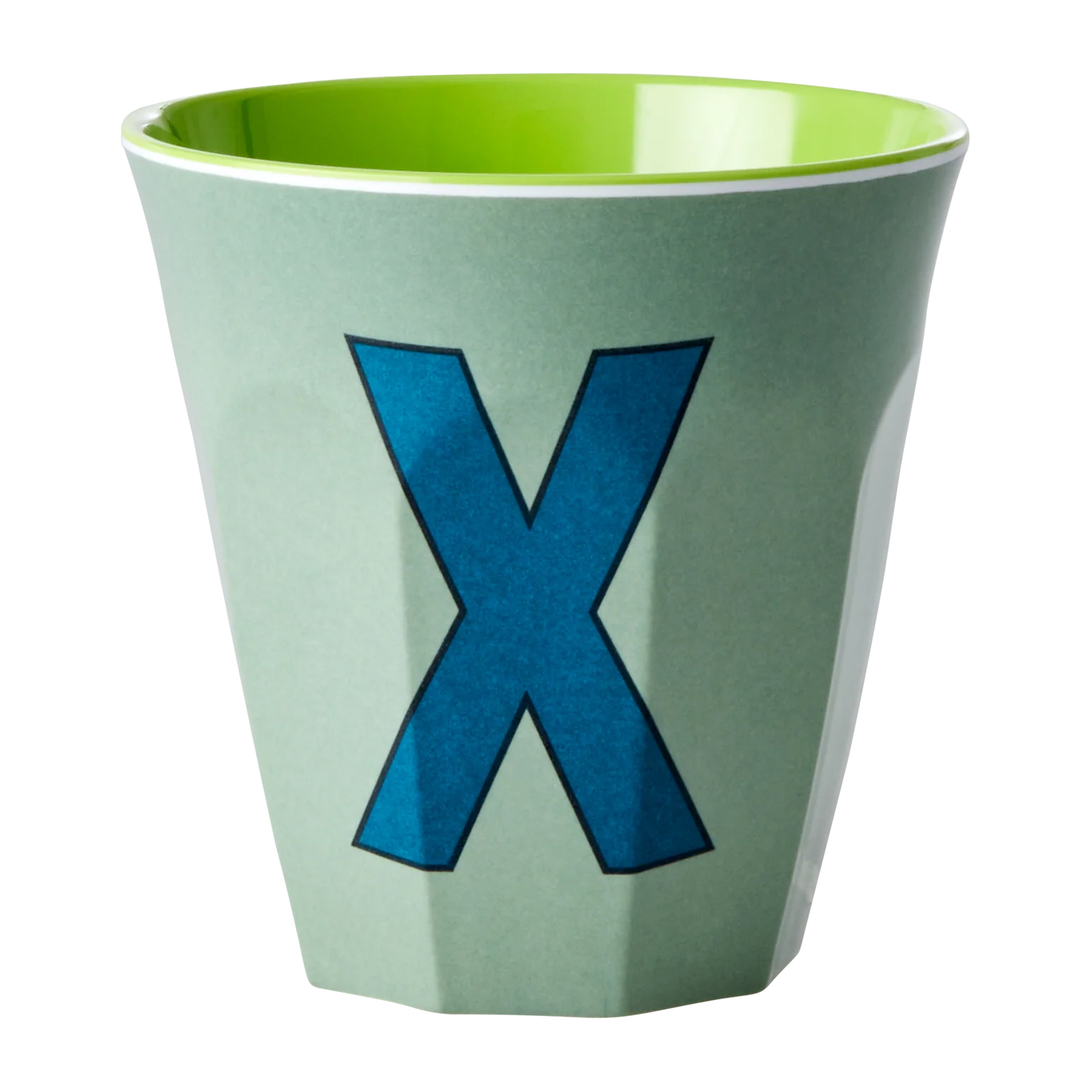 Rice melamine cup, medium, letter X, 30 cl