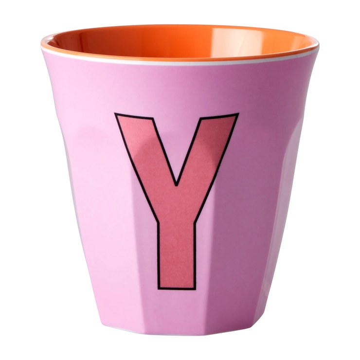 Rice melamine cup medium letter Y 30 cl