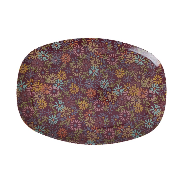 Rice melamine plate 22 x 30cm