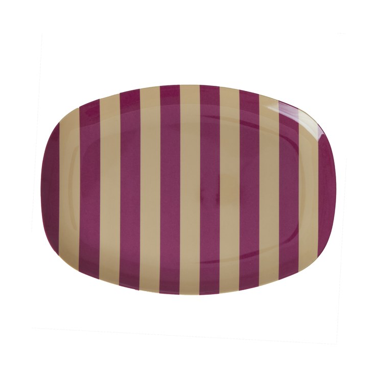 Rice melamine plate 22 x 30cm