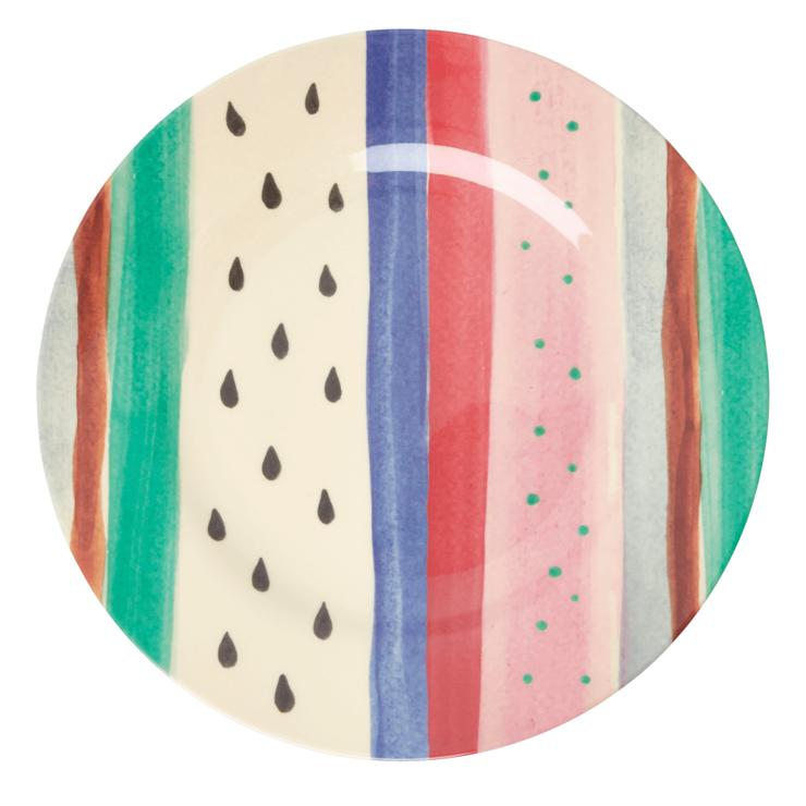 Rice Melamine Dinner Plate 25Cm