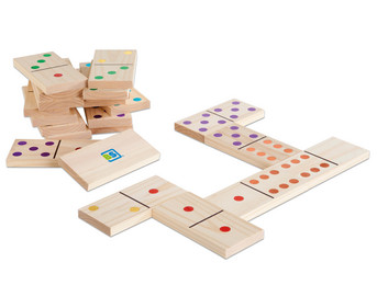 Giant wooden dominoes
