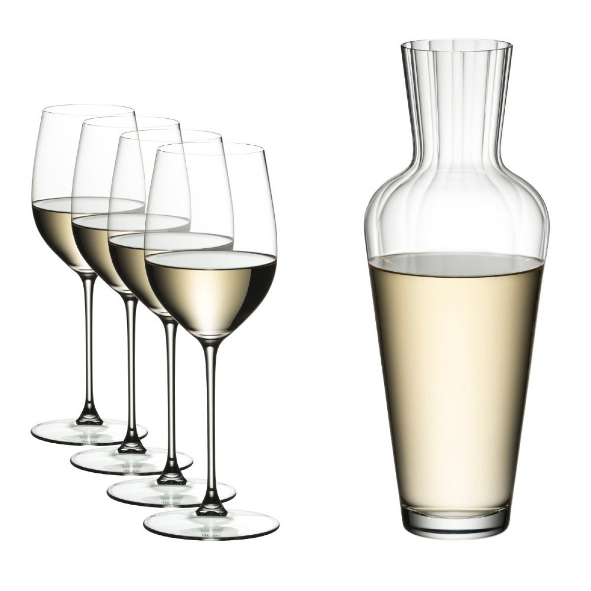 RIEDEL 4 x Riesling/Zinfandel Veritas glasses + decanter Mosel