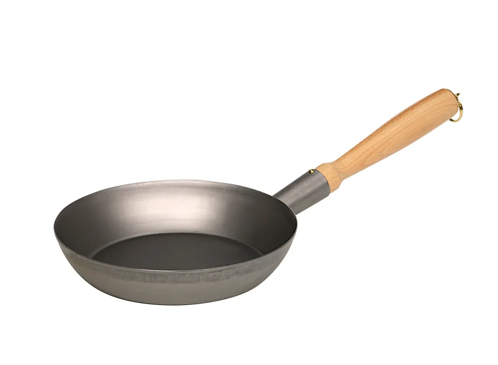 RIESS 0563-123 Iron woodworker's pan Ø 20 cm with wooden handle / iron pan